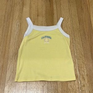 Brand is Full Tilt bought from Tilly’s, size is extra small, color is yellow.